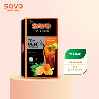 Trà Cam SAVO Tea túi lọc (hộp 25 gói x 2g)