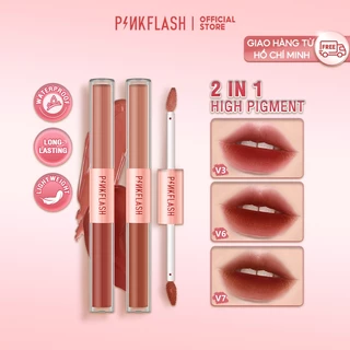 PINKFLASH  Son môi ombrelips tint nhung ombrelips lì hai đầu  2 Trong 1 nhẹ sắc tố cao lâu trôi 30g