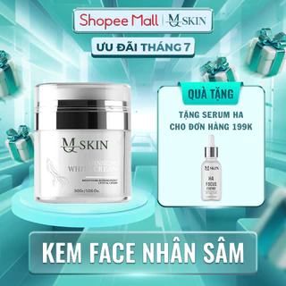 ( TẶNG SERUM HA MINI ) Kem Face Nhân Sâm, Hỗ Trợ Cấp Ẩm Dưỡng Da Trắng Sáng - MQ Skin