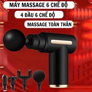 Máy Massage Cầm Tay Mini, Súng Massage Cầm Tay Mini Toàn Thân 6 Cấp Độ Chuyên Sâu Đa Năng NEW