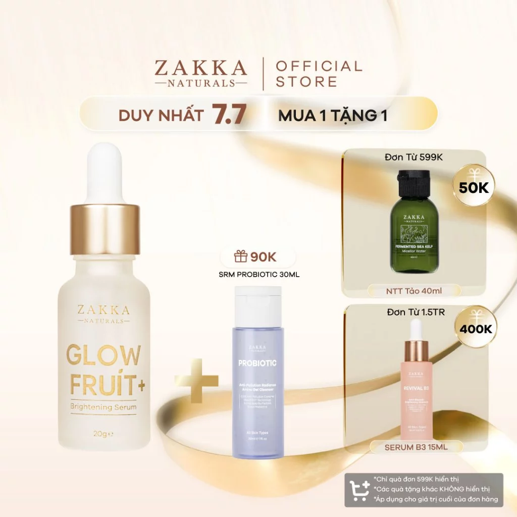 Serum Vitamin C Zakka Naturals GlowFruit+ Brightening 20g