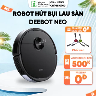 Robot hút bụi lau nhà thông minh Ecovacs Deebot NEO - Lực Hút 2600Pa - Bản Quốc tế - Hàng Chính Hãng