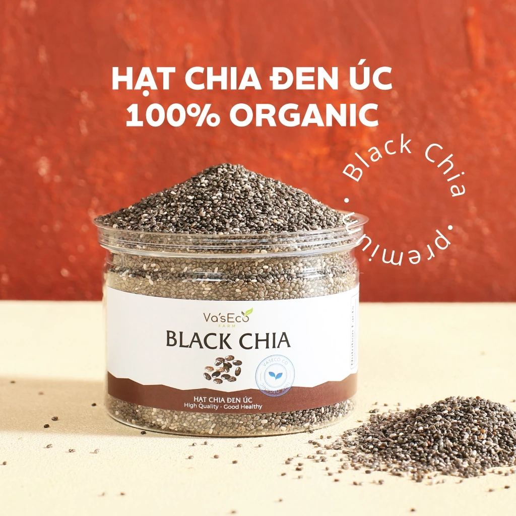 Hạt Chia Đen Úc Premium Va'sEco Farm