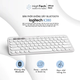 Bàn phím không dây K380 Pebble Keys 2 Kết nối Bluetooth/ Usb bolt mỏng, tối giản với các phím có thể tùy chỉnh.