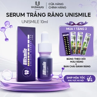 Serum trắng răng Unismile hỗ trợ cải thiện vết ố vàng răng miệng, làm sạch mảng bám trên răng 10ml - Minpro