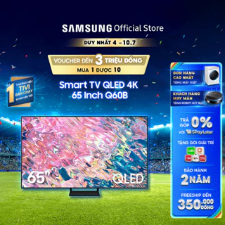 Smart Tivi Samsung 65 Inch 4K QLED QA65Q60BAKXXV 2022 - Miễn phí lắp đặt