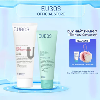 Combo Kem Dưỡng Da Tay EUBOS 75ml Và Kem Nứt Gót Dưỡng Da Chân UREA 10% Foot Cream 100ml Dưỡng Ẩm Chuyên Sâu An Toàn