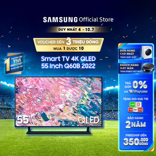 Smart TV Samsung 55 Inch 4K QLED QA55Q60BAKXXV 2022 - Miễn phí lắp đặt