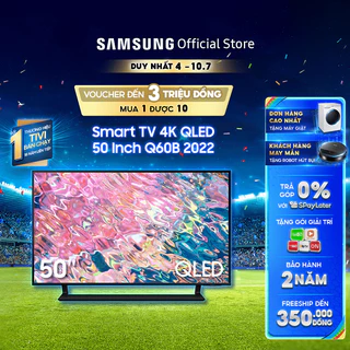 Smart Tivi Samsung 50 Inch 4K QLED QA50Q60BAKXXV 2022 - Miễn phí lắp đặt