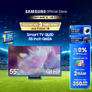 [Nhập ELSSRT156 Giảm 12%] Smart Tivi Samsung 55 Inch QLED 4K QA55Q60AAKXXV - Miễn phí lắp đặt