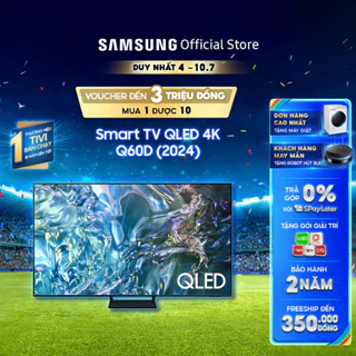 Smart Tivi Samsung QLED Q60DAKXXV - Miễn phí lắp đặt