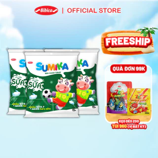 Combo 3 Kẹo Mềm Sumika Sữa Bibica 70g