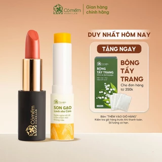 Bộ Chăm Sóc Môi Xinh - Combo Môi Xinh (Son Lụa + Son Dưỡng) Cỏ Mềm