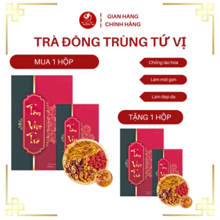 [MUA 1 TẶNG 1] [SET 30 GÓI] Trà Đông Trùng Tứ Vị Thảo Mộc Tâm Việt Trà, Bồi Bổ Sức Khoẻ Tăng Sức Đề Kháng