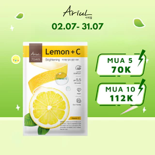 [MUA 5 GIẢM 50%] [HSD Trước T1/2025] Mặt Nạ Giảm Thâm & Dưỡng Sáng Da Chanh Vàng ARIUL 7 Days Mask Lemon C 23ml