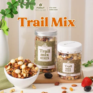 Trail Mix vị mật ong Fonut hũ 500g-350g hạt ngũ cốc, granola siêu hạt cho mẹ bầu và người ăn kiêng