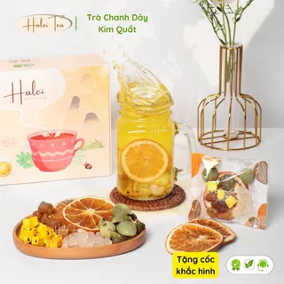 Trà Detox Chanh Dây Kim Quất 5 Vị, Thanh Nhiệt, Trắng Da, Tốt Cho Hệ Tiêu Hoá – Halei Tea