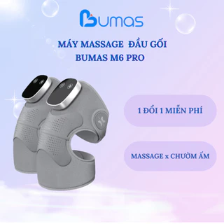 Máy Massage Đầu Gối BUMAS M6 Pro - Chườm Ấm Diện Rộng Giảm Áp Lực - Massage 3 Chế Độ