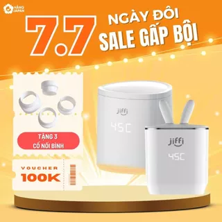 Máy hâm sữa cầm tay JIFFI 4.0 New, kiêm đun nước pha sữa bảo hành chính hãng 1 năm