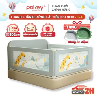 Thanh Chắn Giường PAKEY NHẬT BẢN 2024 Cao 105cm Nâng Hạ 1 Bên Dễ Dàng, Thanh Chặn Giường Dạng Trượt Chắc Chắn