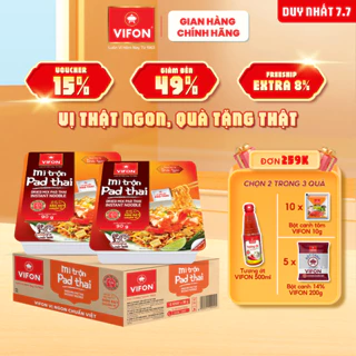 [VOUCHER đến 80K]-Thùng 18 Khay Mì trộn Pad Thai VIFON 90g / Khay