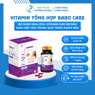 Viên Uống Bầu Bổ Sung Vitamin DHA Sắt Acid Folic Giúp Mẹ Và Bé Đủ Dinh Dưỡng Khoẻ Mạnh Trong Thai Kỳ Babo Care 30 Viên