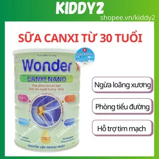 Sữa bột Wonder Canxi Nano 900g dành cho người già, loãng xương, đau khớp