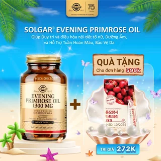 Viên Uống Evening Primrose Oil Solgar Tinh Dầu Hoa Anh Thảo Cân Bằng Nội Tiết Tố [Lọ 60 viên]