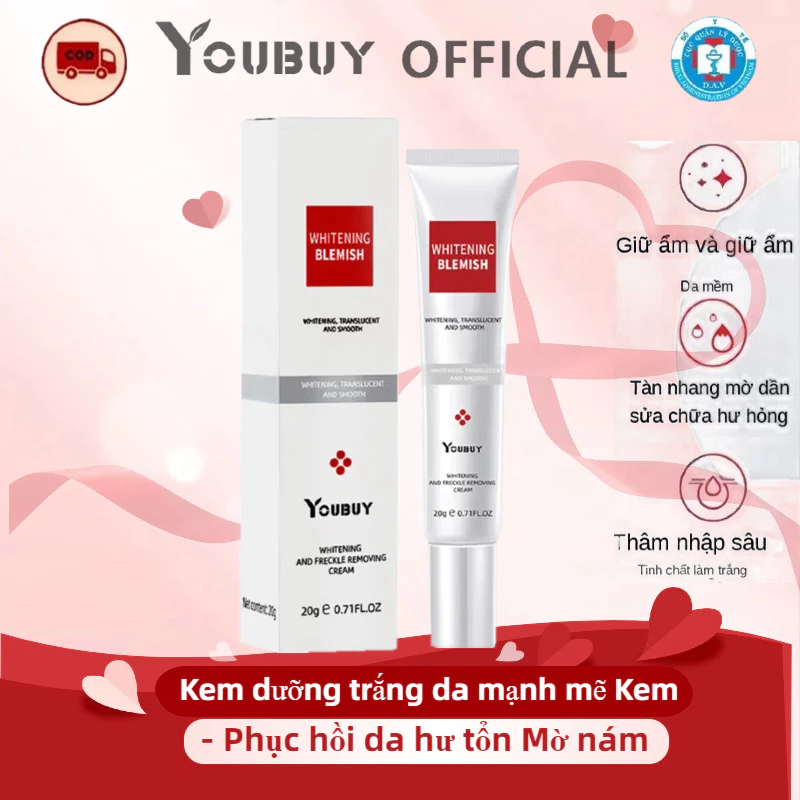 YOUBUY- Dưỡng vậy kem trắng da, mờ nám, phục hồi da 20g