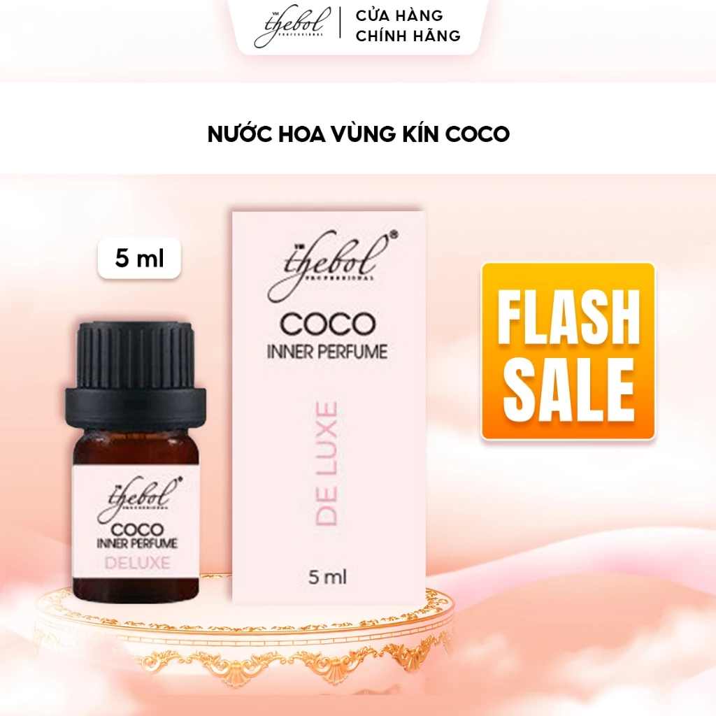 Nước hoa vùng kín nữ THEBOL CCOO thành phần tự nhiên an toàn dịu nhẹ lưu hương thơm lâu 5ml