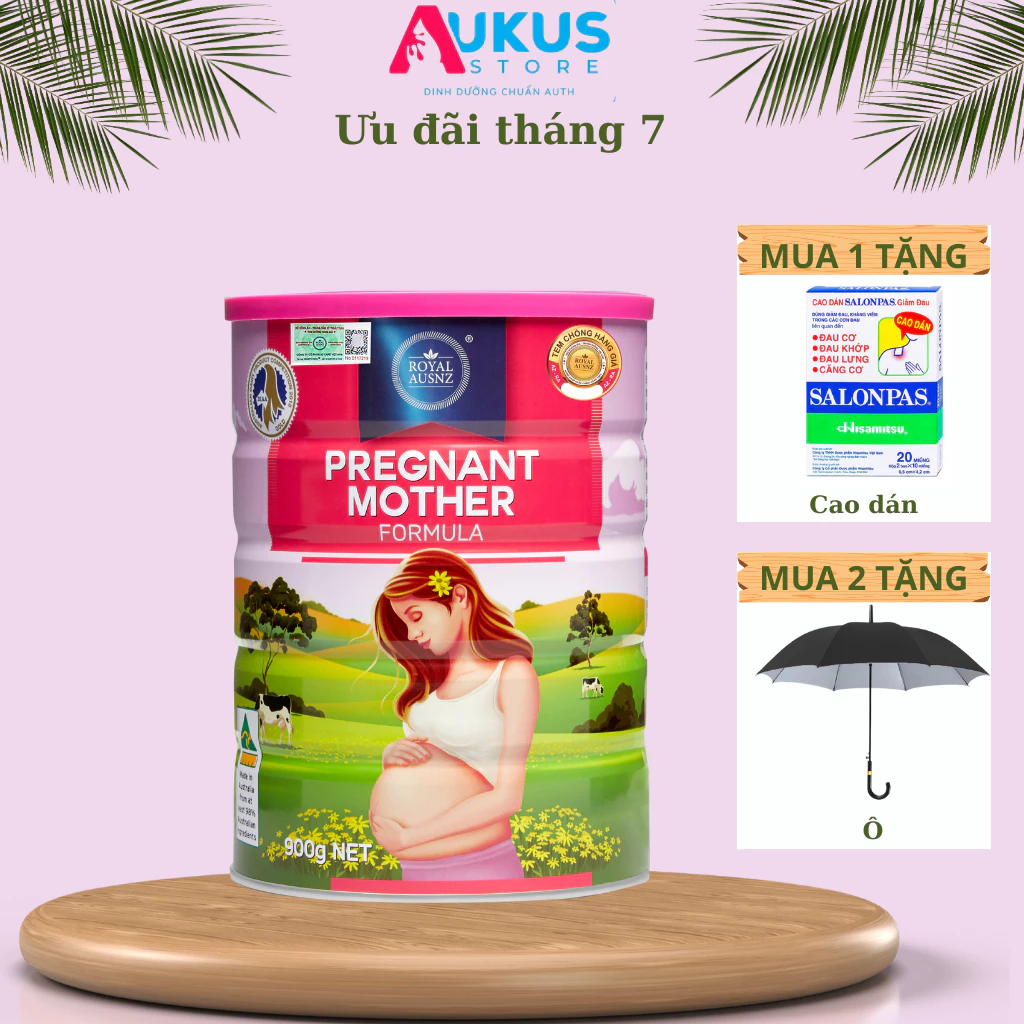 Sữa Bột Hoàng Gia Cho Mẹ Bầu Royal AUSNZ Pregnant Mother Formula Tăng Sức Đề Kháng, Phát Triển Toàn Diện Cho Mẹ Bé 900g