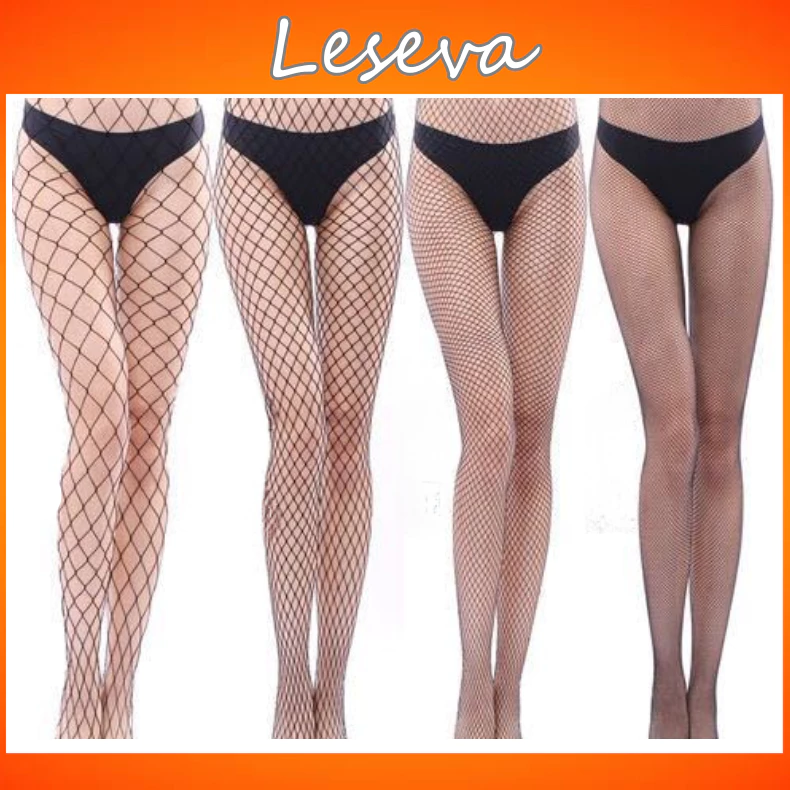 Quần tất lưới đen gợi cảm mix đồ cá tính dễ thương chất liệu ren dai mắt to vừa nhỏ cá tính QT05