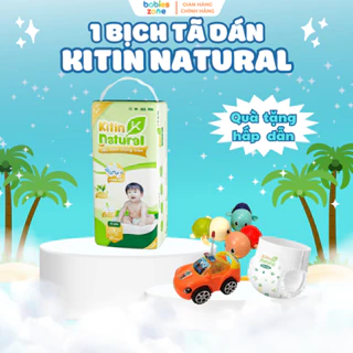 [1 Bịch + Quà] Tã Bỉm Dán Kitin Natural chiết xuất trà xanh, siêu mỏng siêu mềm mịn, thấm hút nhanh chóng