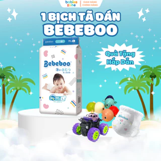 [1 Bịch + Quà] Tã Bỉm Dán Bebeboo Nhật Bản Thấm Hút Nhanh, Khô Thoáng, Bỉm dán Bebeboo đủ size NB,S,M,L