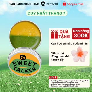 Son tẩy tế bào chết môi thiên nhiên giúp dưỡng môi, giảm thâm môi, chống lão hóa BareSoul Sweet Talker Lip Scrub 20g