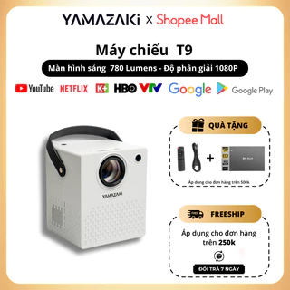 Máy Chiếu Mini Yamazaki T9, Android 9.0 Chính Hãng Độ Sáng Cao, Kết Nối Đa Dạng Thiết Bị Qua Bluetooth, HDMI, WiFi