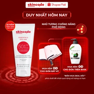 Kem chống nắng Skincode Sun Protection SPF 50 100ml bảo vệ tối ưu da treatment sau peel, tiêm, laser - Ms 1500L