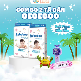 [Combo 2 Bịch + Quà] Tã Dán Bebeboo Nhật Bản Thấm Hút Nhanh, Mỏng Thoáng, Khô Thoáng, Chống Tràn, đủ size cho bé