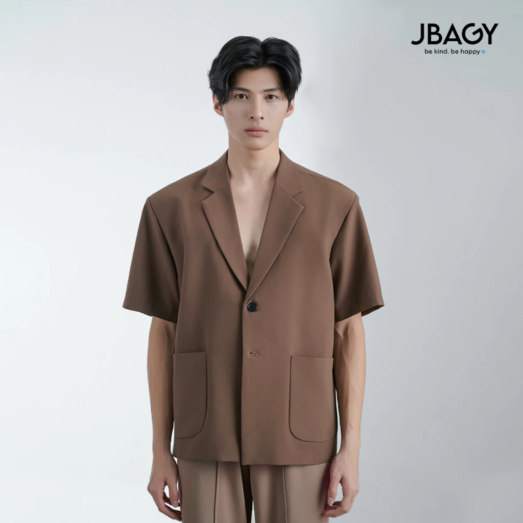 Áo Khoác Blazer Tay Lỡ phong cách Vest Vintage Thương Hiệu JBagy cao cấp - JK0109 (D13K6)