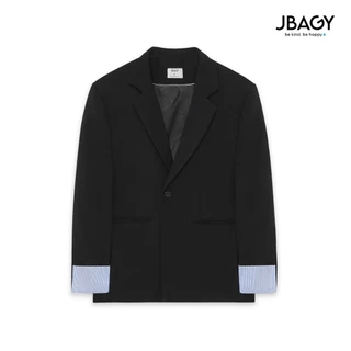 Áo khoác blazer nam cách điệu tay áo form rộng hàn quốc, có độn vai thương hiệu JBAGY - JK008