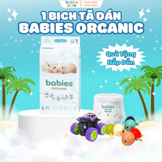 [1 Bịch + Quà] Tã Bỉm Dán Babies Organic chất lượng, thấm hút đủ size bỉm từ NB,S,M,L,XL,XXl,XXXL