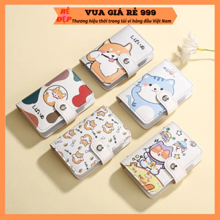 Ví nữ đựng thẻ ngắn mini cute cầm tay nhiều ngăn giá rẻ nhỏ gọn bỏ túi thời trang hàn quốc VN500