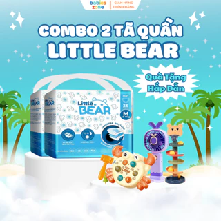 [2 Bịch + Quà] Combo 2 Bịch Bỉm Quần Little Bear, Bỉm Quần Đóng Đêm Thấm Hút Vượt Trội