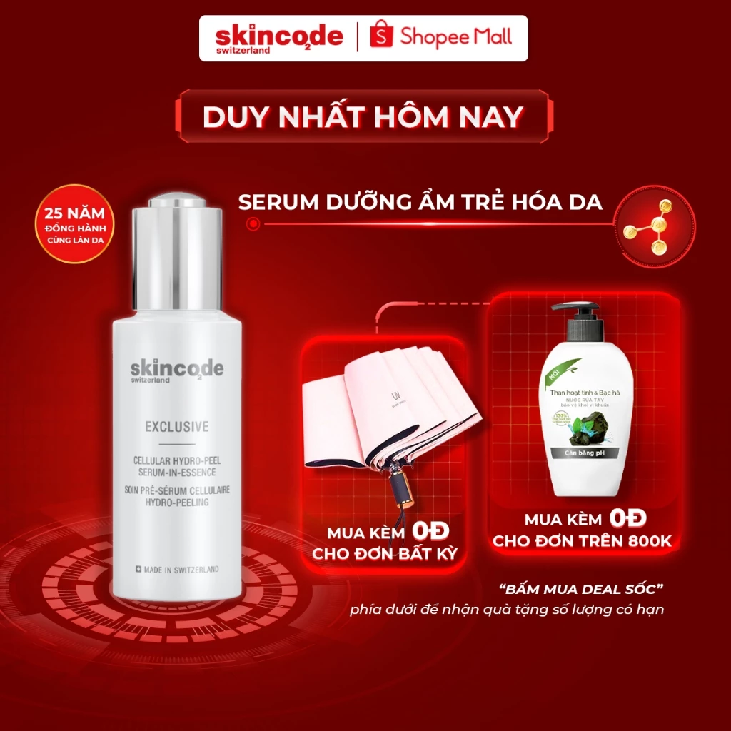 Serum Dưỡng Ẩm Trẻ Hóa Da Skincode Cellular Hydro-Peel Serum-In Essence 50ml - MS 5030