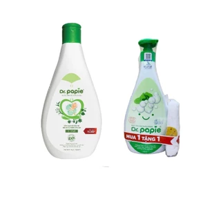 Nước/bọt tắm gội thảo dược cho bé Dr.Papie chai 300 - 500ml