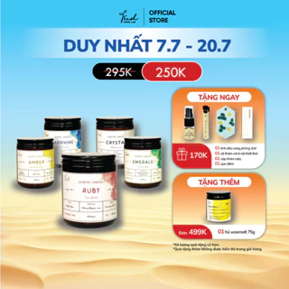 [Giảm 15%] Nến thơm phòng tinh dầu thiên nhiên nhiều mùi cao cấp, thư giãn, không khói, khử mùi, trang trí và an toàn