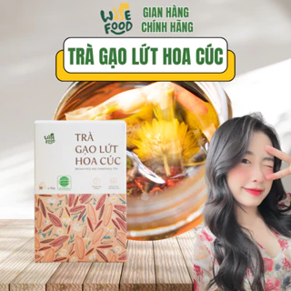 Trà Gạo Lứt Hoa Cúc WISE FOOD 600g, Trà Thanh Nhiệt Mát Gan Lành Tính, Điều Hòa Giấc Ngủ