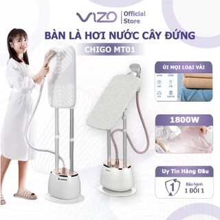 Bàn Là Hơi Nước Cây Đứng CHIGO ZG-MT01 Công Suất 1800W, 2 Thanh Đỡ Chắc Chắn 3 Góc Nghiêng Hàng Chính Hãng