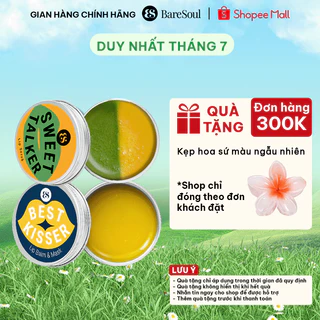 Bộ đôi giảm thâm môi, dưỡng ẩm căng mọng, làm hồng tự nhiên Baresoul Lip Balm & Mask 10g + Sweet Talker 20g