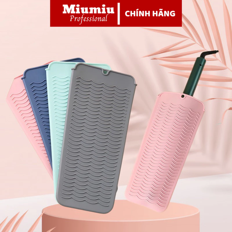 Tấm lót túi Silicon chịu nhiệt,cách nhiệt đựng máy làm tóc, máy uốn, duỗi tóc